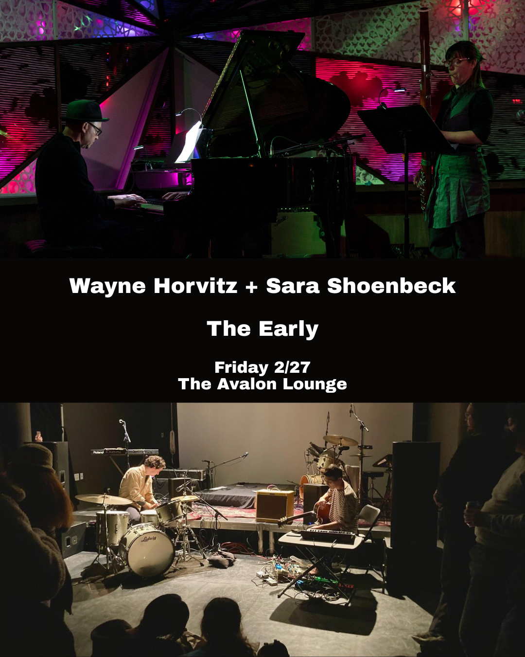 Wayne Horvitz + Sara Schoenbeck at The Avalon Lounge, Catskill NY