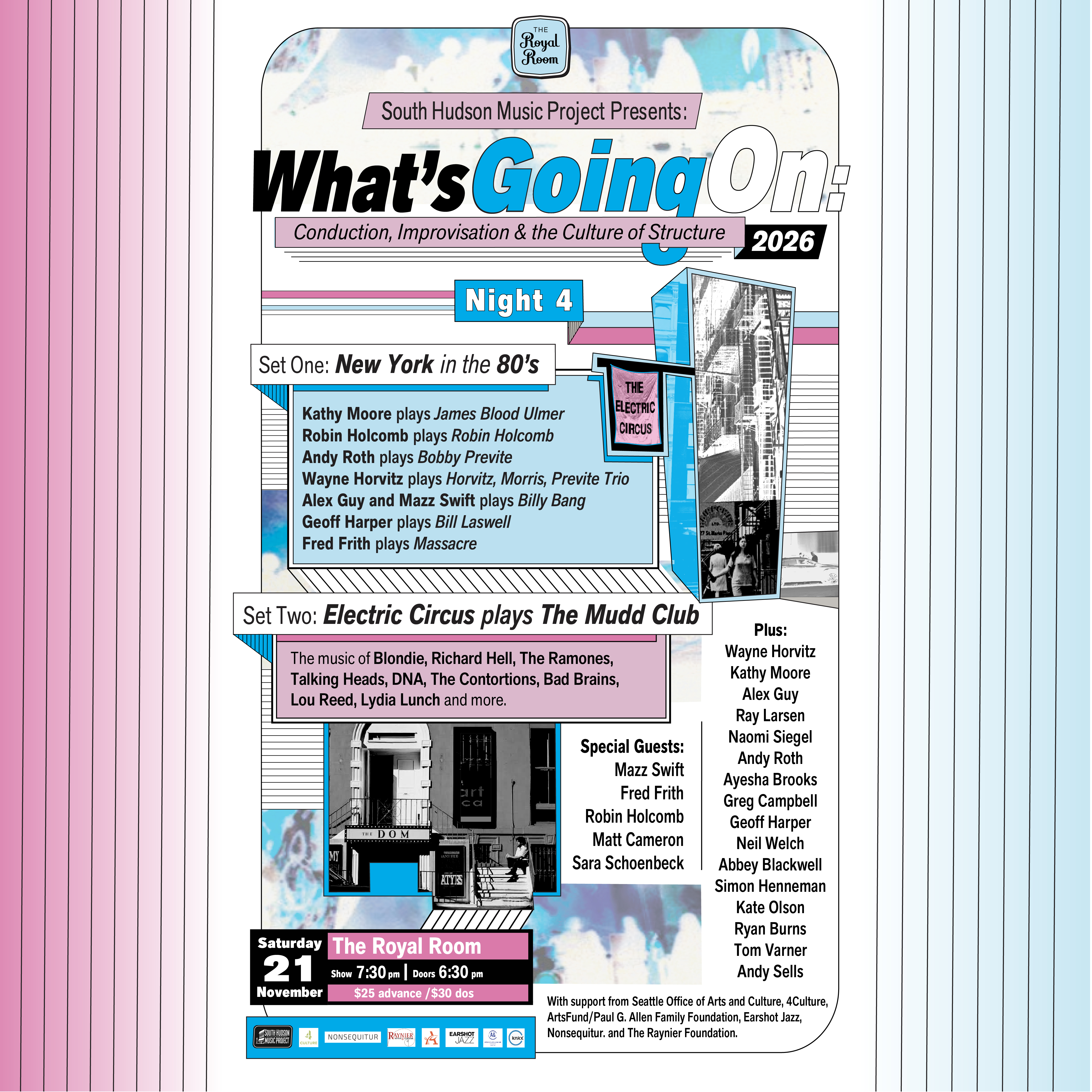 South Hudson Music Project Presents: What’s Going On at The Royal Room in Seattle