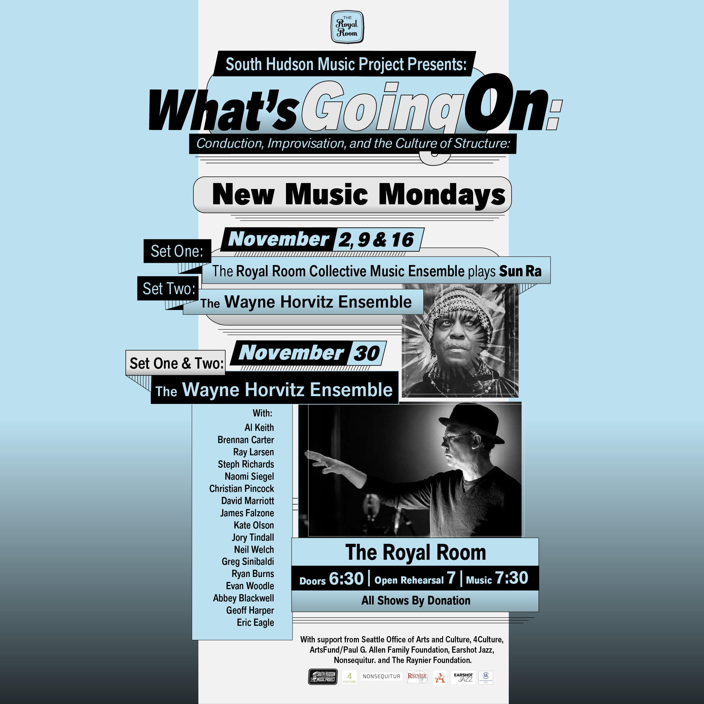 South Hudson Music Project Presents: What’s Going On at The Royal Room in Seattle